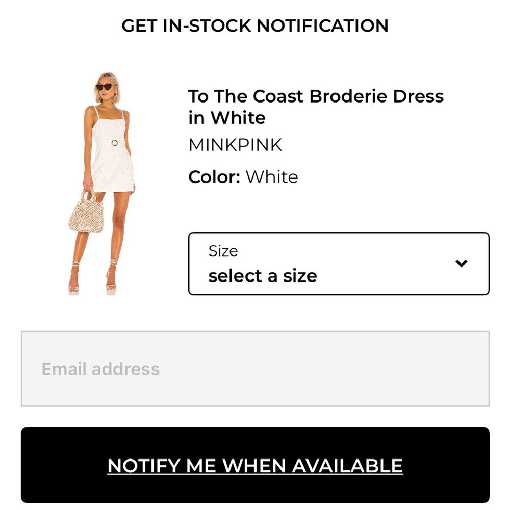 MINKPINK To The Coast Broderie Dress in White size small - Picture 2 of 8
